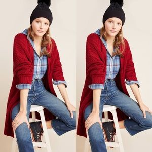 Anthropologie Roberta Cable-Knit Cardigan